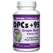 Jarrow Formulas OPCs Plus 95, Grape Seed Extract 100 mg 50 caps, Jarrow Formulas