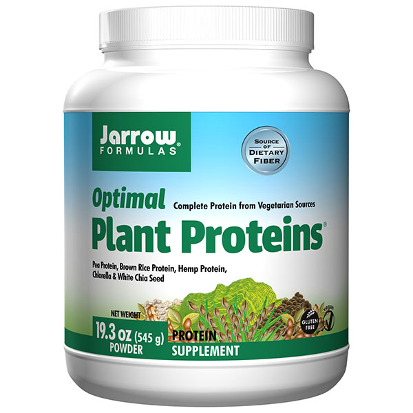 Jarrow Formulas Optimal Plant Proteins, Vegetarian Protein Powder, 19 oz, Jarrow Formulas