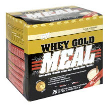 Optimum Nutrition Optimum Nutrition ON Whey Gold Meal Meal Replacement, Vanilla, 20 Packets