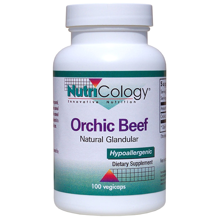 NutriCology / Allergy Research Group Orchic Beef Natural Glandular, 100 Capsules, NutriCology