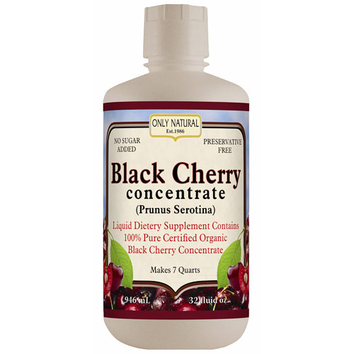 Only Natural Inc. Organic Black Cherry Concentrate Liquid, 32 oz, Only Natural Inc.