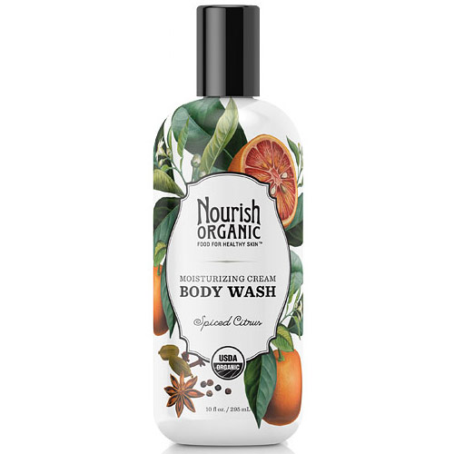 Nourish Organic Body Wash, Spiced Citrus, 10 oz, Nourish