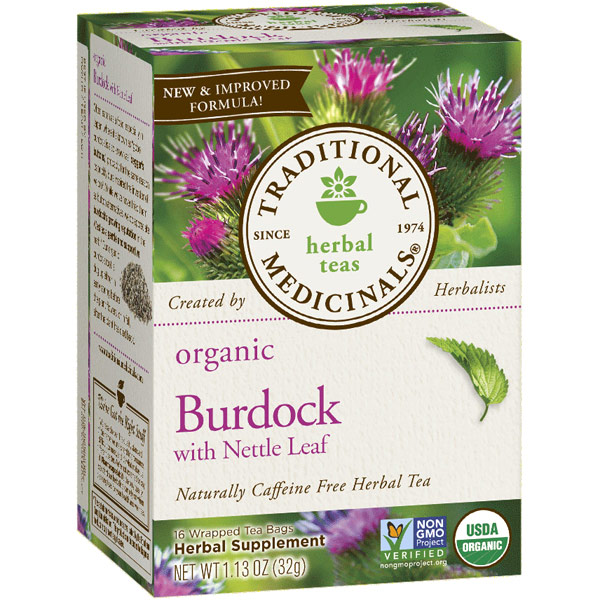 Traditional Medicinals Teas Organic Burdock Tea, 16 Tea Bags, Traditional Medicinals Teas