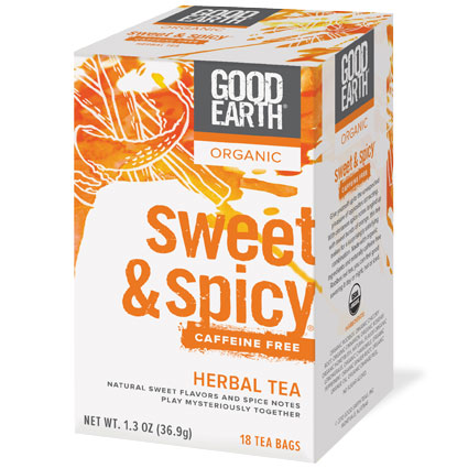 Good Earth Tea Organic Caffeine Free Original Herbal Tea, 18 Tea Bags, Good Earth Tea