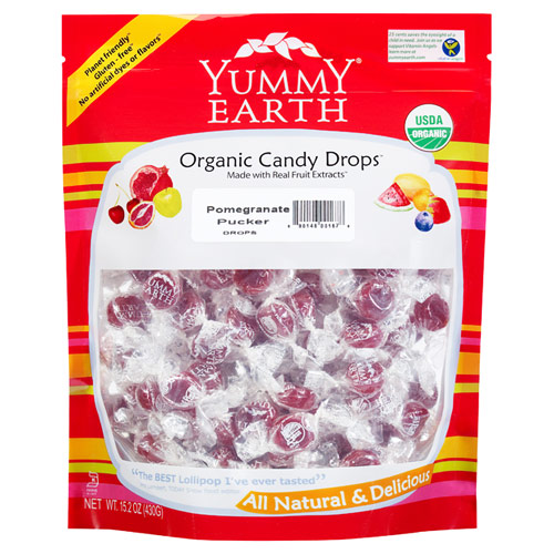 YummyEarth (Yummy Earth) Organic Candy Drops, Pomegranate Pucker, 13 oz, YummyEarth (Yummy Earth)