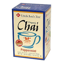 Uncle Lee's Tea Organic Chai Peppermint, 18 Tea Bags, Uncle Lee's Tea