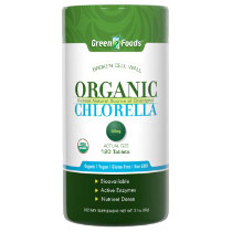 Green Foods Corporation Organic Chlorella 500mg, 120 Tablets, Green Foods Corporation