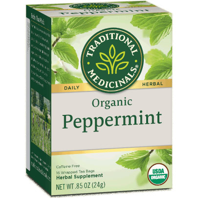 Traditional Medicinals Teas Organic Classic Peppermint Tea 16 bags, Traditional Medicinals Teas