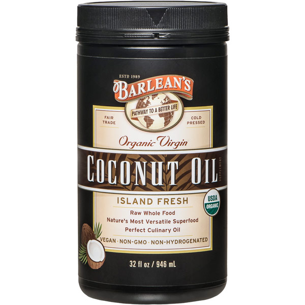 unknown Organic Extra Virgin Coconut Oil, 32 oz, Barlean's Organic Oils