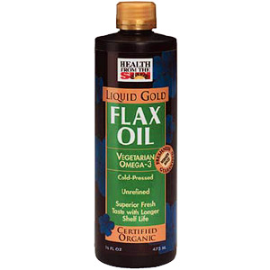 Health from the Sun Organic Flax Oil Liquid Gold, 16 oz, Health From The Sun