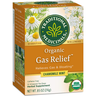 Traditional Medicinals Teas Organic Gas Relief Tea, 16 Tea Bags, Traditional Medicinals Teas