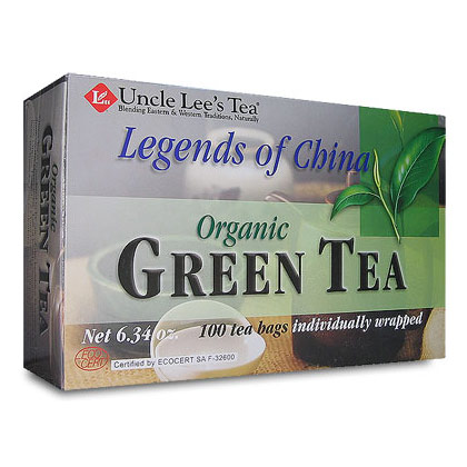 Uncle Lee's Tea Legends of China, Organic Green Tea, 100 Tea Bags, Uncle Lee's Tea