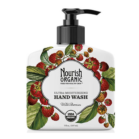 Nourish Ultra-Moisturizing Organic Hand Wash, Wild Berries, 7 oz, Nourish