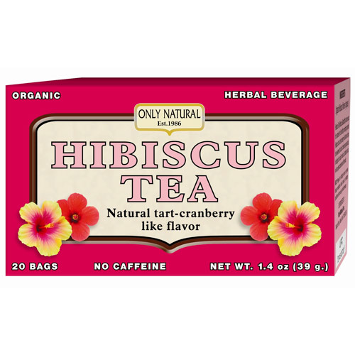 Only Natural Inc. Organic Hibiscus Tea, 20 Bag, Only Natural Inc.