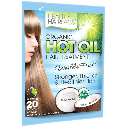 Healthy Hairpacs Organic Hot Oil Hair Treatment, Coconut Oil for Hair, 1.75 oz, Healthy Hairpacs