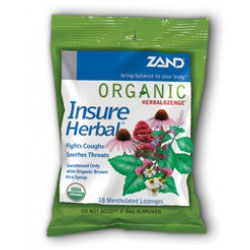 Zand Organic Insure Herbal Lozenge, 18 pc, Zand