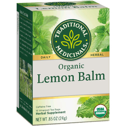 Traditional Medicinals Teas Organic Lemon Balm Tea, 16 Tea Bags, Traditional Medicinals Teas