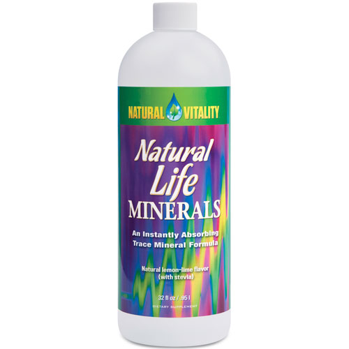 Peter Gillham's Natural Vitality Natural Life Minerals Liquid, Lemon-Lime Flavor, 32 oz, Peter Gillham's Natural Vitality