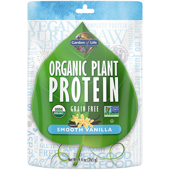 Garden of Life Organic Plant Protein Powder - Smooth Vanilla, 260 g, Garden of Life