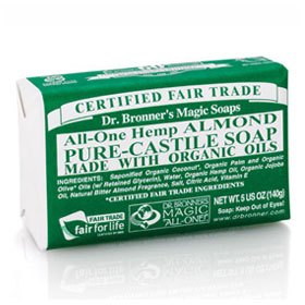 Dr. Bronner's Magic Soaps Organic Pure Castile Bar Soap Almond 5 oz from Dr. Bronner's Magic Soaps