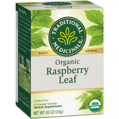 Traditional Medicinals Teas Organic Raspberry Leaf Tea 16 bags, Traditional Medicinals Teas