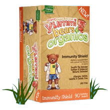 Yummi Bears, Hero Nutritionals Organic Yummi Bears Immunity Shield, 90 Gummy Bears, Hero Nutritionals
