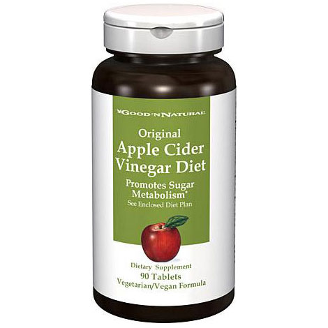 Good 'N Natural Apple Cider Vinegar Diet Original, 90 Tablets, Good 'N Natural