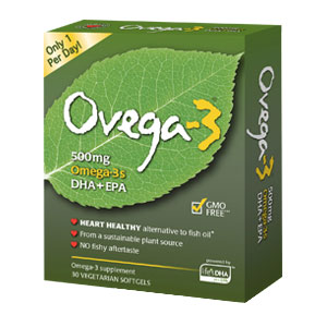i-Health, Inc. Ovega-3 500 mg Omega-3s DHA + EPA, 30 Vegetarian Softgels, i-Health, Inc.