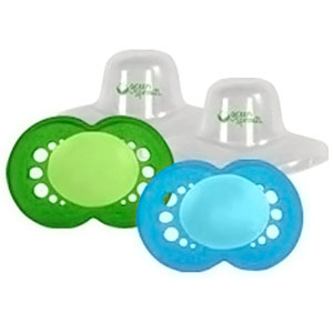 Green Sprouts Baby Products Pacifiers Boy, 0-6 Months, 2 Pack, Green Sprouts Baby Products