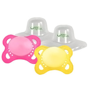 Green Sprouts Baby Products Pacifiers Girl, 0-6 Months, 2 Pack, Green Sprouts Baby Products