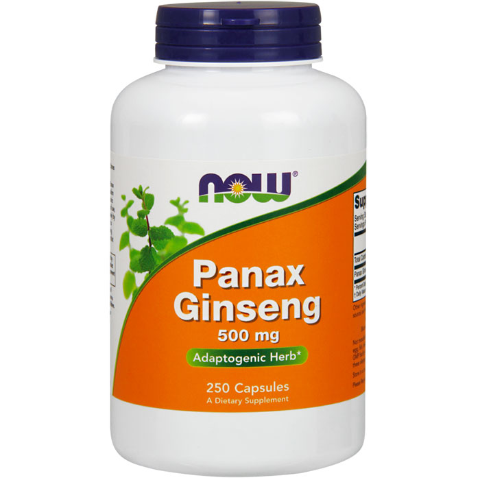 NOW Foods Panax Ginseng 520mg 250 Caps, NOW Foods