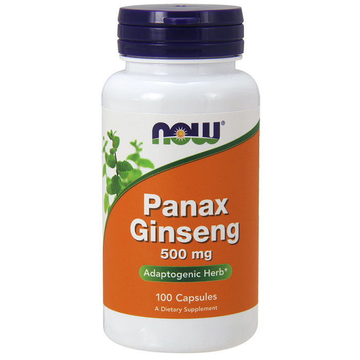 NOW Foods Panax Ginseng 520mg 100 Caps, NOW Foods