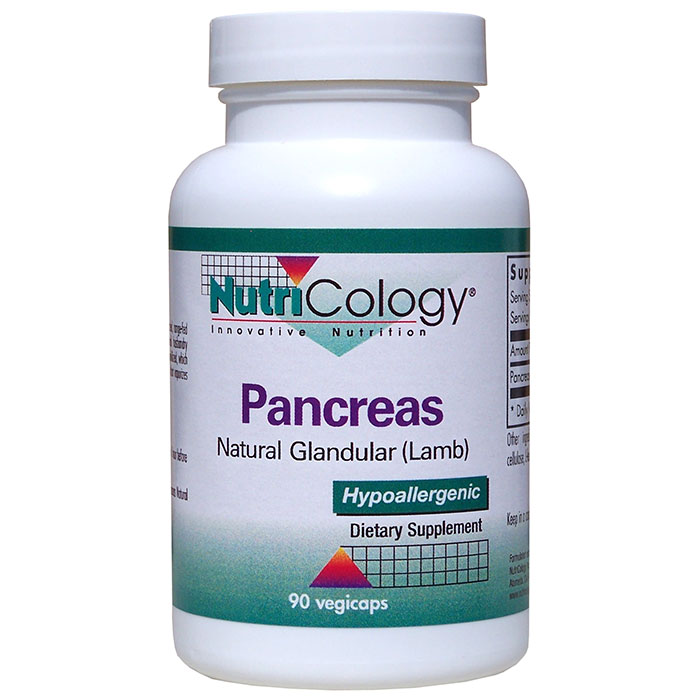 NutriCology/Allergy Research Group Pancreas Lamb Organic Glandular 90 caps from NutriCology