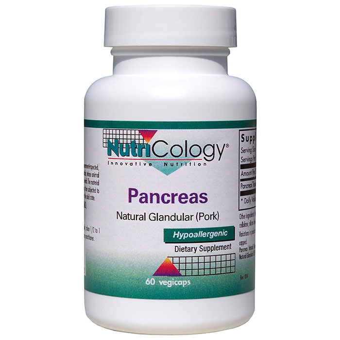 NutriCology/Allergy Research Group Pancreas Pork Organic Glandular 60 caps from NutriCology