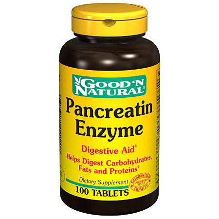 Good 'N Natural Pancreatin Enzyme, 100 Tablets, Good 'N Natural