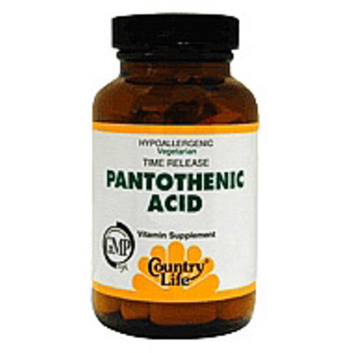 Country Life Pantothenic Acid 1000 mg Time Release 60 Tablets, Country Life