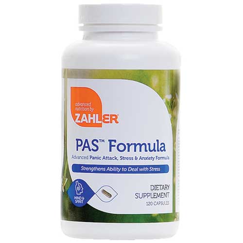 Zahler PAS Formula (Panic Attack, Stress & Anxiety Formula), 120 Capsules, Zahler