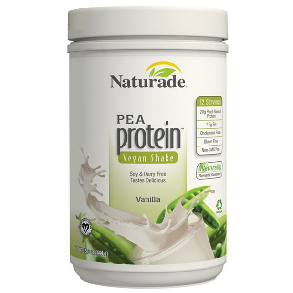Naturade Pea Protein Powder, Vanilla, 15.66 oz, Naturade