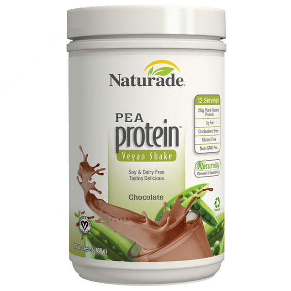 Naturade Pea Protein Vegan Shake - Chocolate, 16.5 oz, Naturade