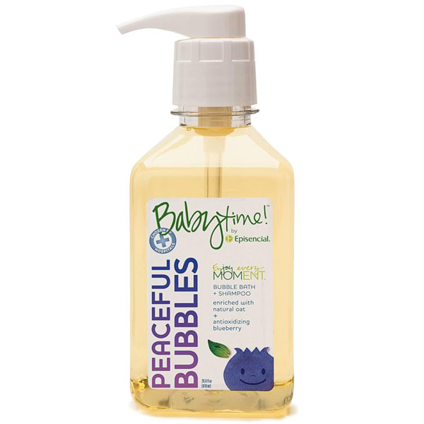 Babytime by Episencial Peaceful Bubbles Bubble Bath Shampoo & Wash, 22.6 oz, Babytime by Episencial