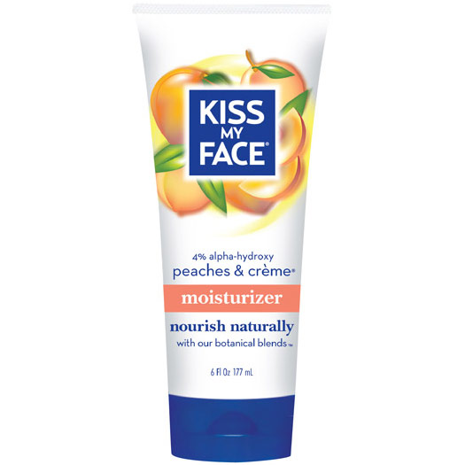 Kiss My Face Peaches & Creme Moisturizer, 4% Alpha-Hydroxy, 6 oz, Kiss My Face