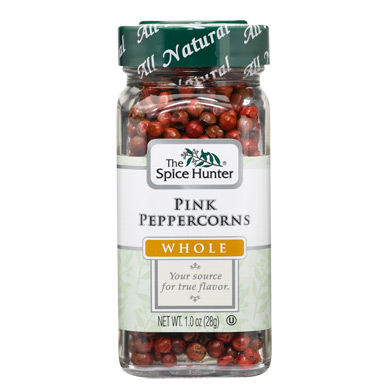 Spice Hunter Peppercorns, Pink, Whole, 1.0 oz x 6 Bottles, Spice Hunter