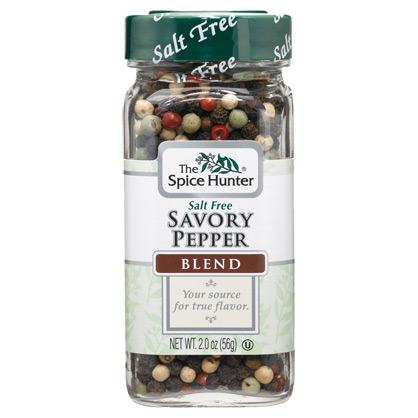 Spice Hunter Peppercorns, Savory Blend, Whole, 2 oz x 6 Bottles, Spice Hunter
