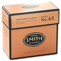 Steven Smith Teamaker Peppermint Leaves Herbal Infusion Tea, Varietal No. 45, 15 Tea Bags, Steven Smith Teamaker