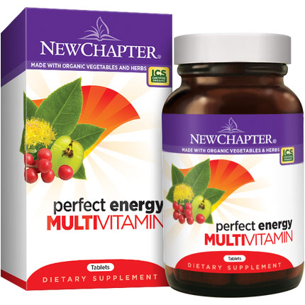 New Chapter Perfect Energy, Whole-Food Multi Vitamins with Energizing Herbs, 72 Tablets, New Chapter