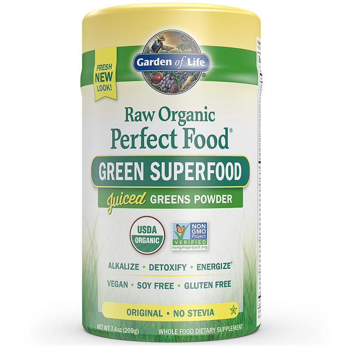 Garden of Life Perfect Food RAW, RAW Organic Green Super Food, 240 g, Garden of Life