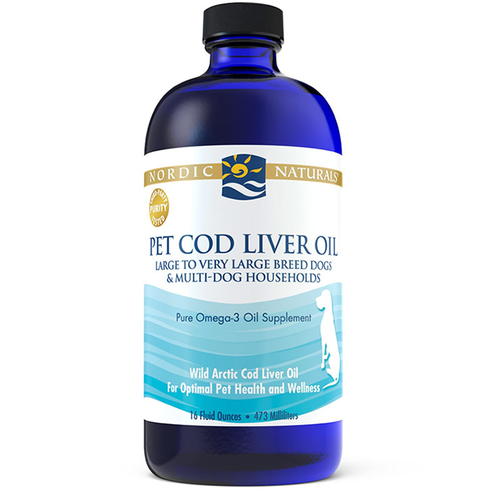 Nordic Naturals Pet Cod Liver Oil Liquid for Dogs & Cats, 16 oz, Nordic Naturals