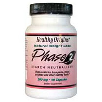 Healthy Origins Phase 2 Starch Neutralizer 500 mg, 90 Capsules, Healthy Origins