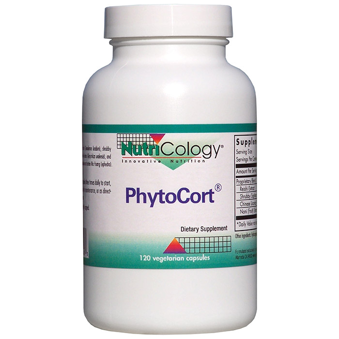 NutriCology PhytoCort, 120 Vegetarian Capsules, NutriCology
