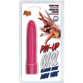 Erotic Toy Brokers Pin-Up Girl Classic Babe Mini Vibe, Pink, Erotic Toy Brokers
